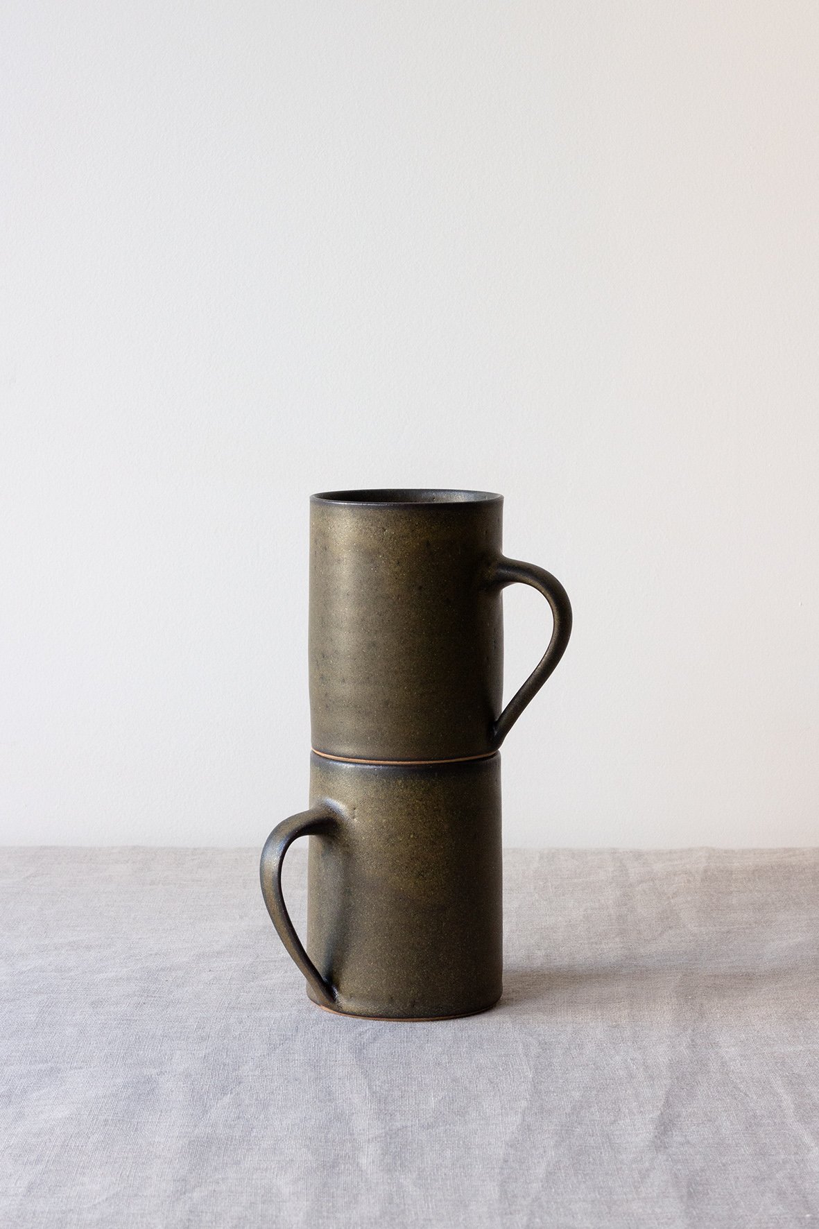 Image of grand mug / vert-noir