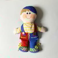 Image 1 of Poupée d'apprentissage garçon Playskool stock neuf années 80