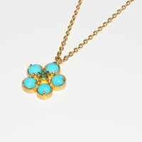 Image 2 of Turquoise Daisy Necklace