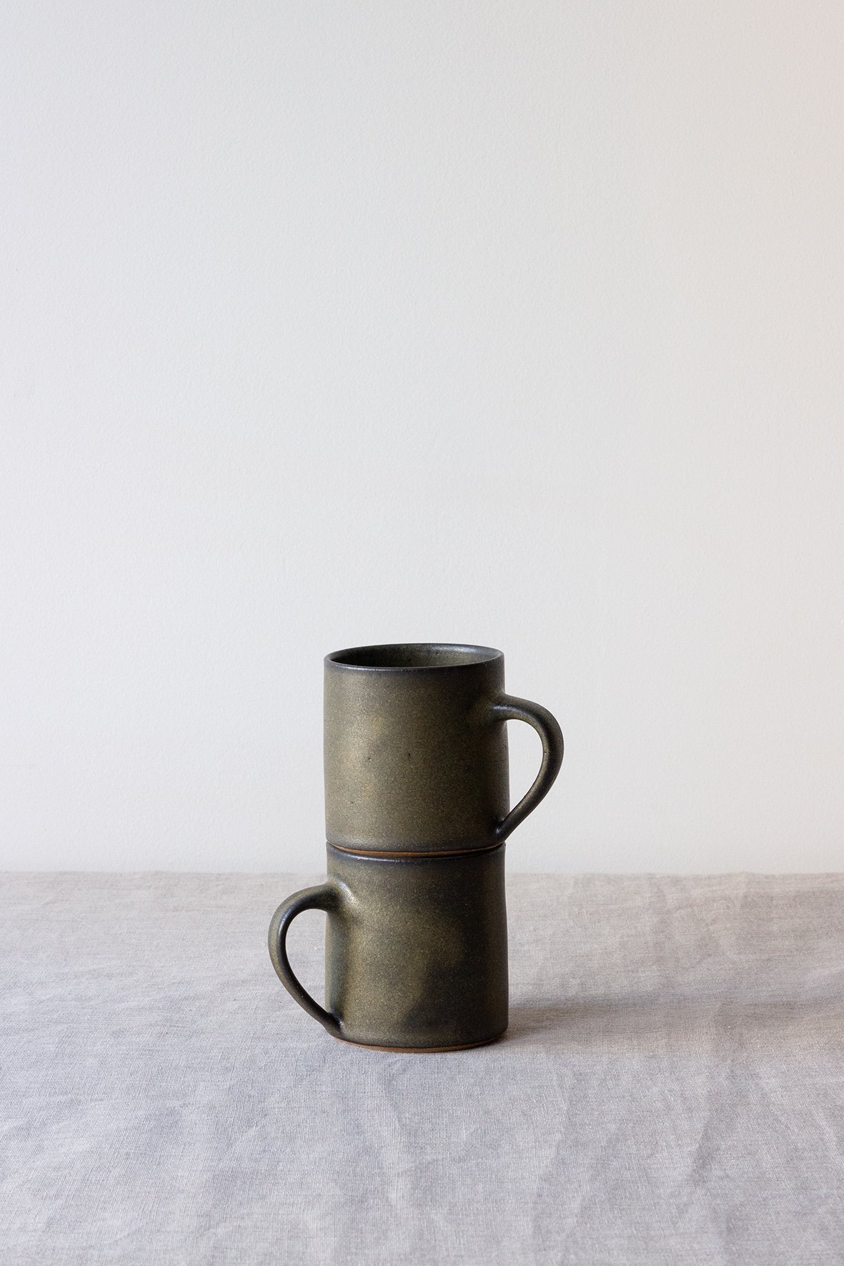 Image of petit mug / vert-noir