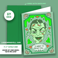 Image 2 of NEW! MONSTER VALENTINES - ZOMBIE