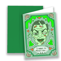 Image 1 of NEW! MONSTER VALENTINES - ZOMBIE