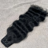 Image 2 of Raw Burmese Temple donor Hair   wavy weft bundles 100G