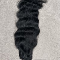 Image 4 of Raw Burmese Temple donor Hair   wavy weft bundles 100G