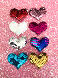 Sequinned hearts