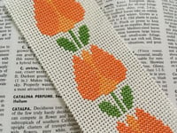 Image 3 of Modern Tulip Swedish Cross Stitch Bookmark