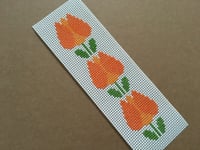 Image 5 of Modern Tulip Swedish Cross Stitch Bookmark