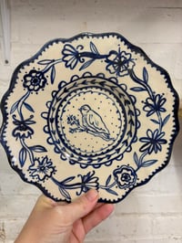 Image 1 of Bird and flower flow plate- SECOND