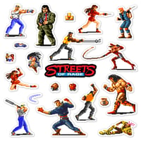 Image 1 of Streets of Rage Sticker Set (21 Pieces)