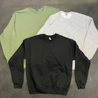 Image 1 of Custom Black, Army or Grey Sweat Shirt