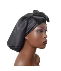 Image 2 of Tie Satin Braid Bonnet