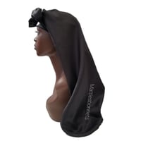 Image 1 of Tie Satin Braid Bonnet