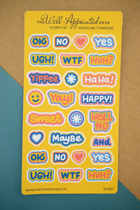 Image 3 of Wordy Sticker Sheet (24-007)