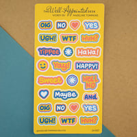 Image 1 of Wordy Sticker Sheet (24-007)