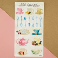 Image 1 of Tea Party Sticker Sheet (24-009)