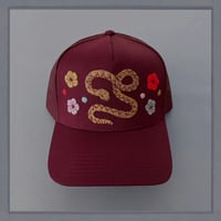 Image 1 of Burgundy Floral Snake