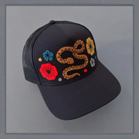 Image 2 of Navy Floral Snake