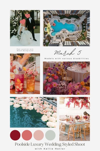 Image of 10:00am - Poolside Luxury Wedding Styled Shoot – Celebrating Love in All Forms with Kellie Helter
