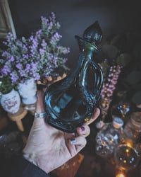 Blue potion bottle