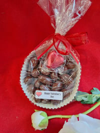 Valentine milk chocolate covered almonds