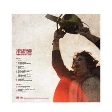 THE TEXAS CHAIN SAW MASSACRE - Original 1974 Score by Tobe Hooper and Wayne Bell LP
