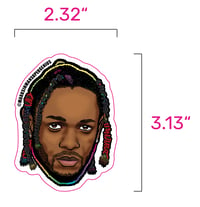 Image 4 of Kendrick Lamar and Drake Sticker Combo