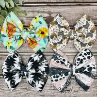 Image 1 of Fabric Hair Bows|11