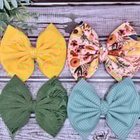 Image 1 of Fabric Hair Bows|16