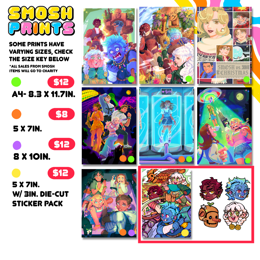 Image of [ PREORDER ] SMOSH PRINTS
