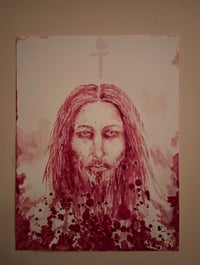 The blood of Christ (original blood painting)