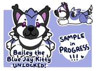 Image 2 of *PREORDER* Bailey the Blue Jay Kitty