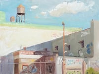 Graffiti with water tower