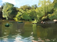 Central Park pond
