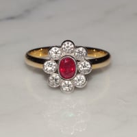 Image 1 of Ruby Cluster Ring