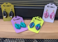 Image 1 of Sexxy lips clay earrings