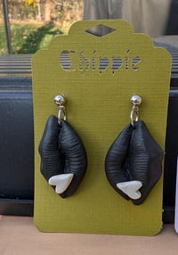 Image 2 of Sexxy lips clay earrings