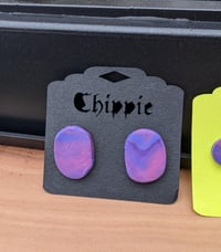 Image 2 of Bisexual colors clay earrings