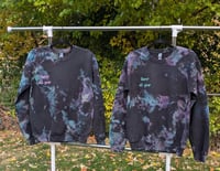 Image 2 of Queer all year Galaxy Dyed Crewnecks Small