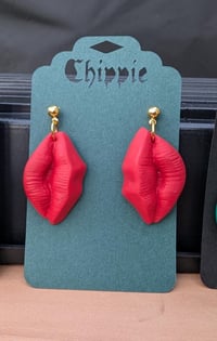 Image 3 of Sexy lips clay earrings