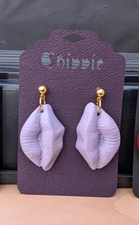 Image 5 of Sexy lips clay earrings