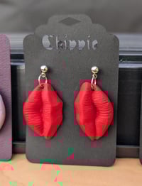 Image 6 of Sexy lips clay earrings