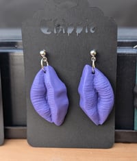 Image 7 of Sexy lips clay earrings