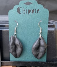 Image 9 of Sexy lips clay earrings