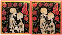 Image 2 of "Skulls and Roses" enhanced print