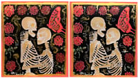 Image 3 of "Skulls and Roses" enhanced print