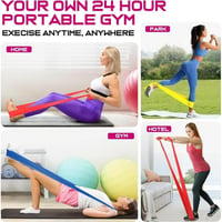 Image 2 of Portable elastic bands for yoga and pilates long lasting training