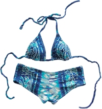 Image 1 of ♲ Blue Swell Bikini Set - S 