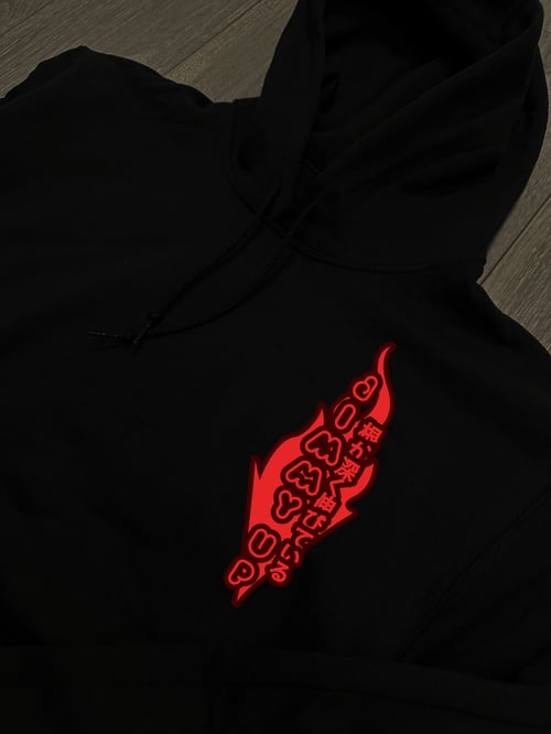 Image of Umbrella Girl Flame Neon Hoodie *Limit:50*