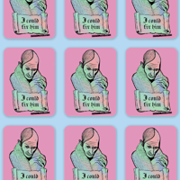 Image 5 of I Could Fix Him Holographic Sticker