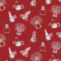 Image 9 of GNOMES IN LOVE 2.5" Rolie Polie 40pc by Tara Reed for Riley Blake Designs
